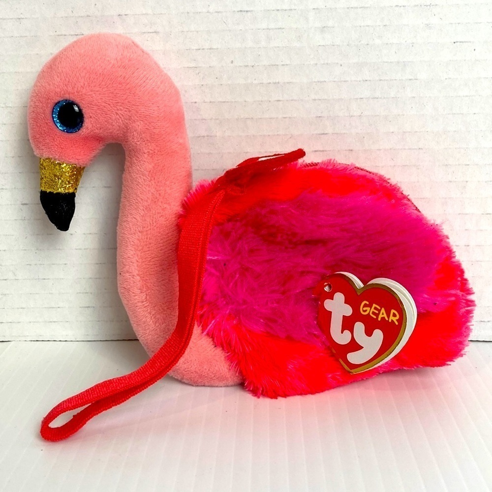 Ty Gilda flamingo bag  change purse